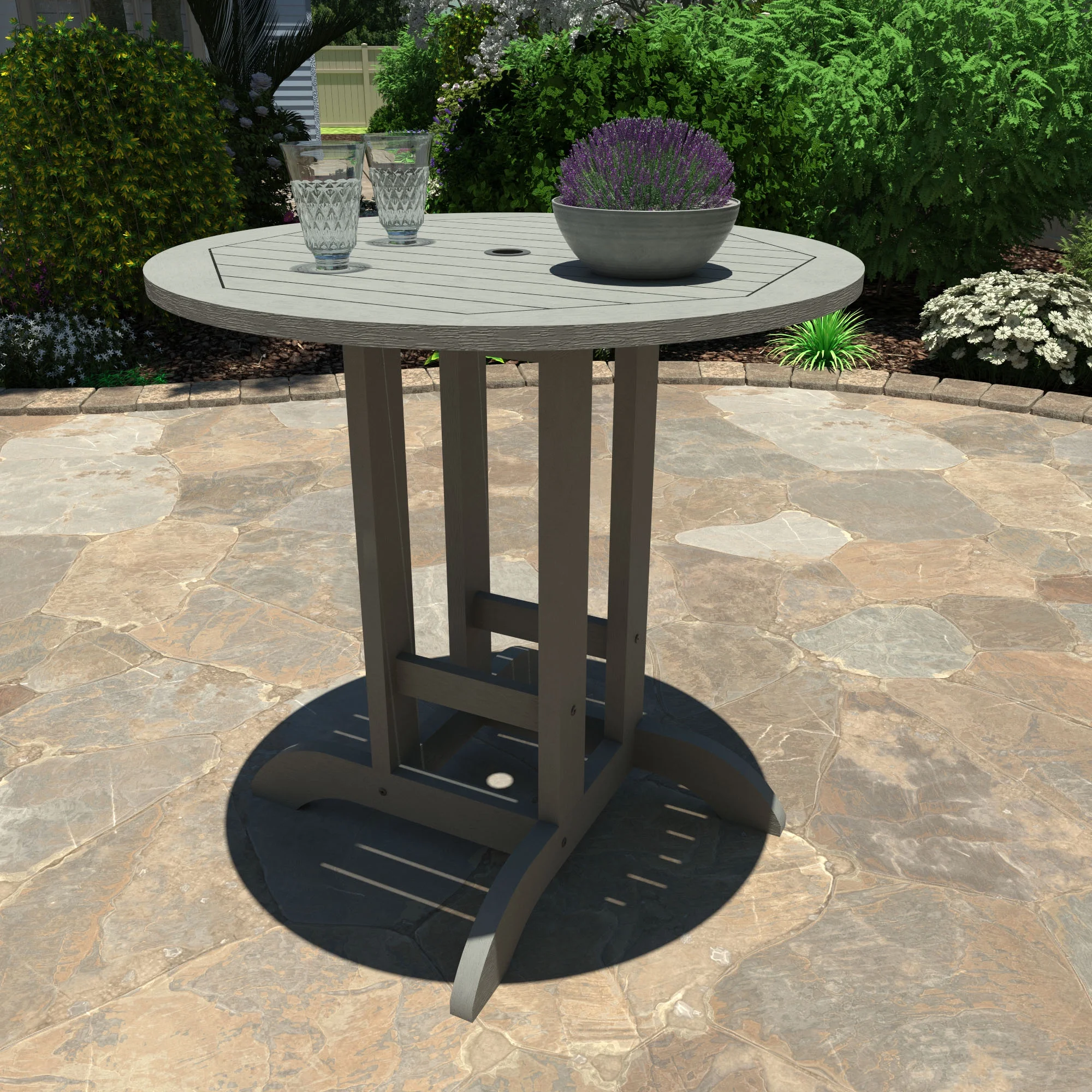 Highwood 3pc Lehigh Round Dining Set - Counter Height