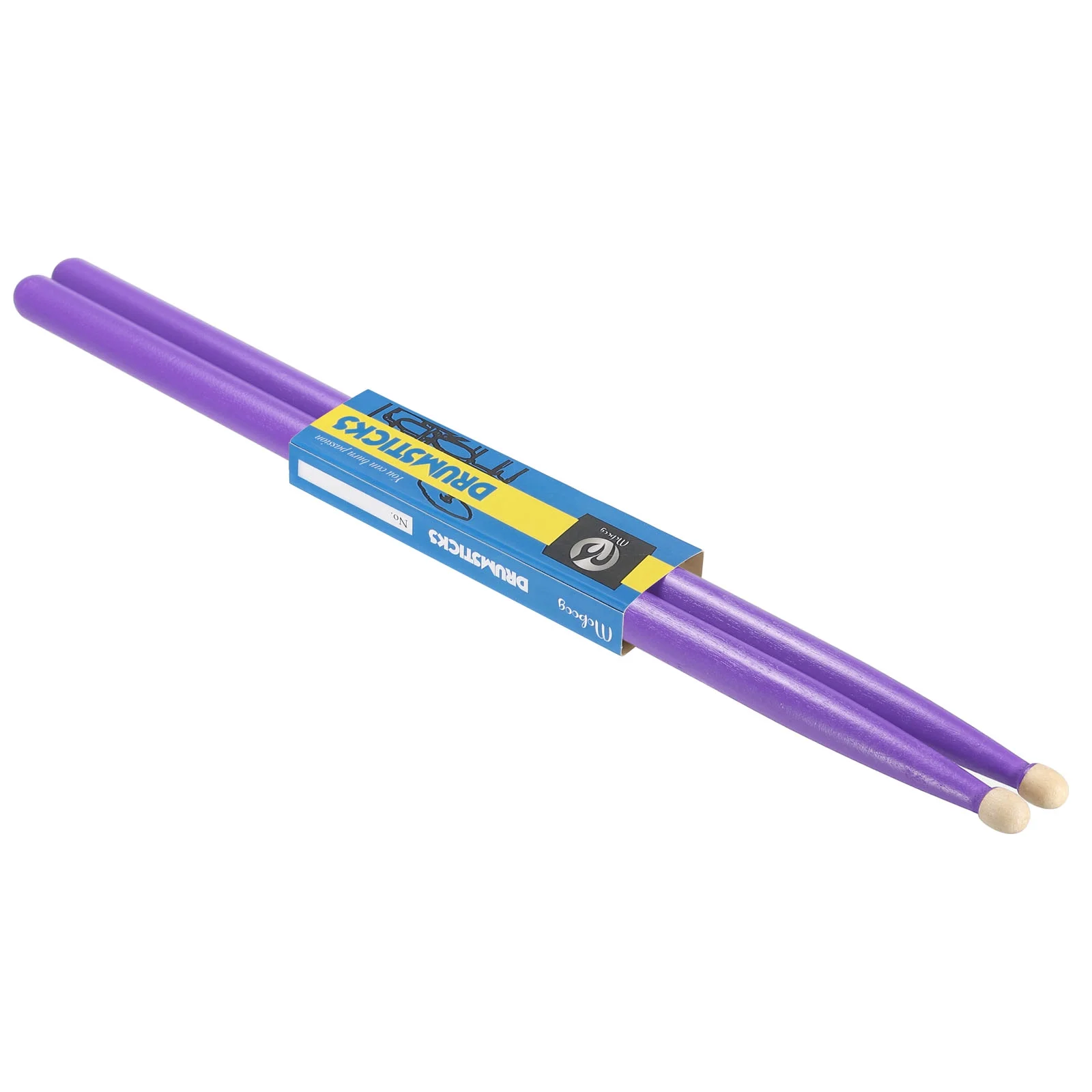 Maple Wood Drumstick Anti Slip Drum Stick 5A Purple 2pcs for Drumming Musical Instrument Percussion