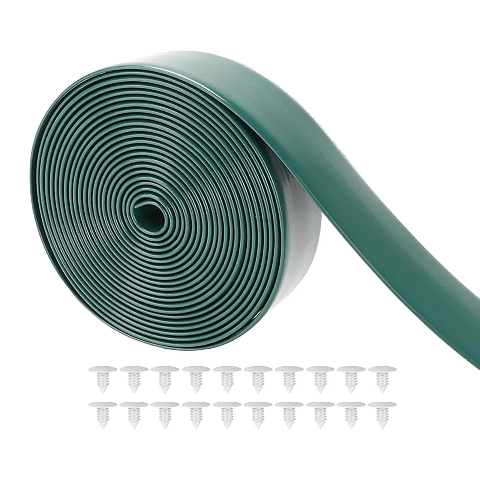 Miulika Chair Vinyl Strap Patio Garden Furniture Replacement Straps PVC Easy to Install DIY Lawn Chair Repair Straps for Outdoor Lawn Green