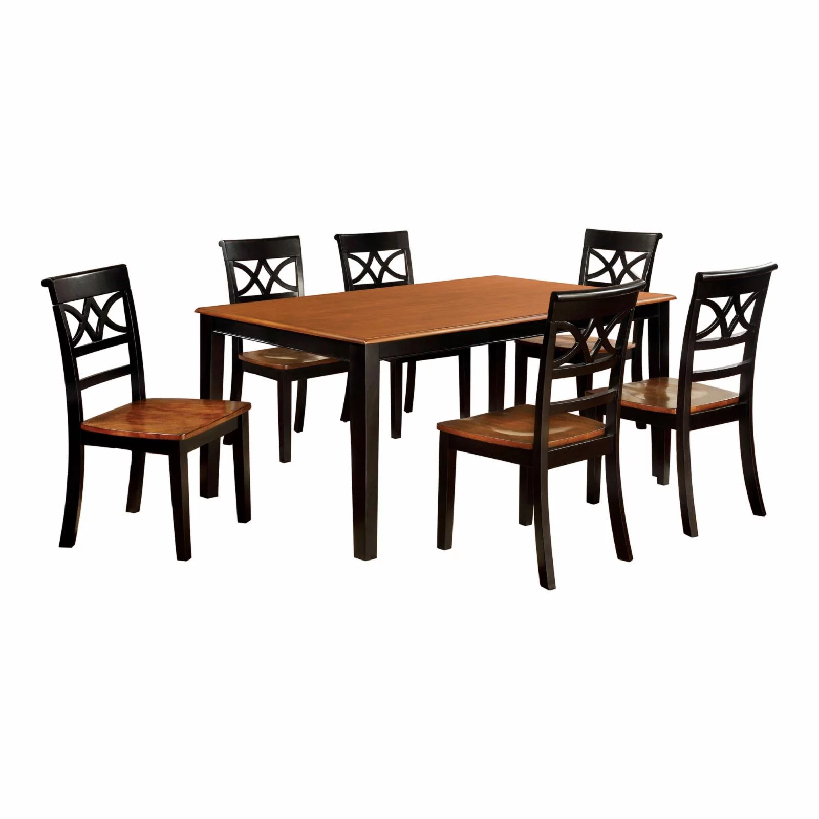 Furniture of America Seaberg Country 2 Tone Chair - Set of 2