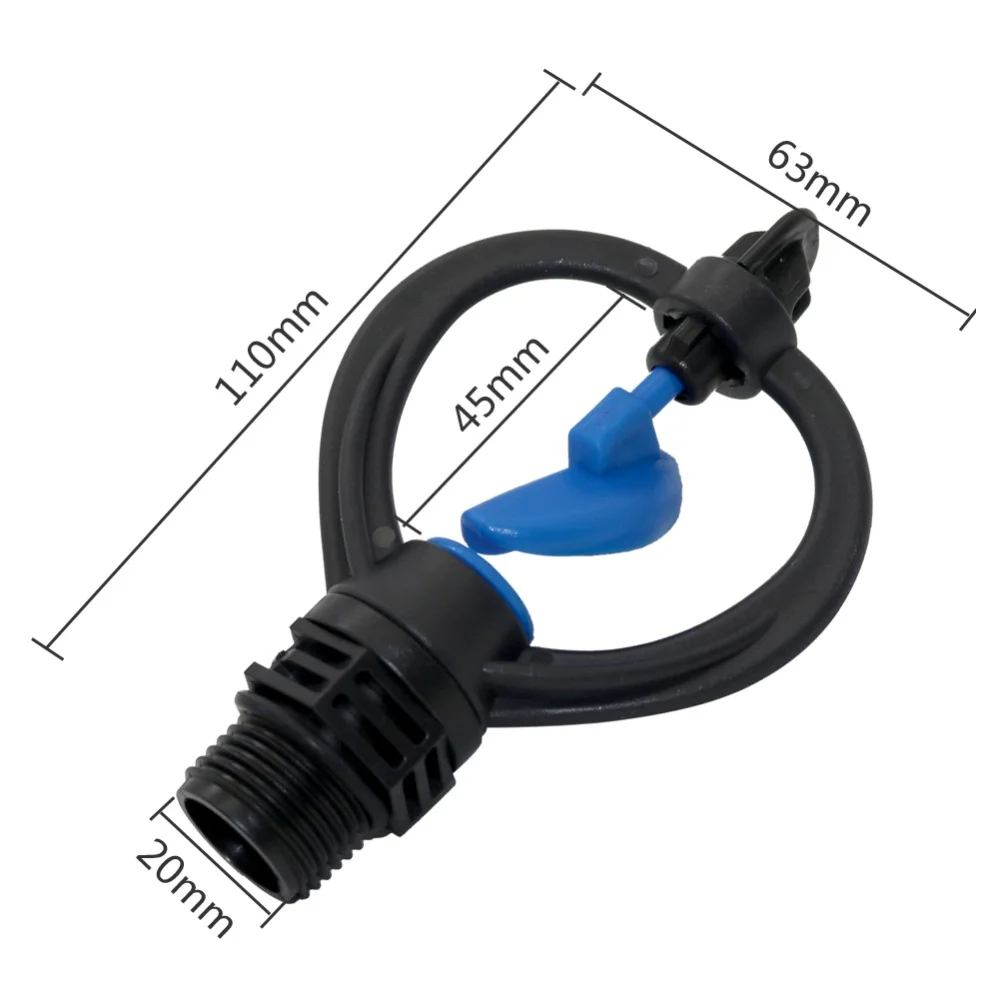 Butterfly Rotary Sprinkler with 1/2 Inch Male Thread Greenhouse Mist nozzle Agriculture Irrigation Water sprinkler 50 Pcs