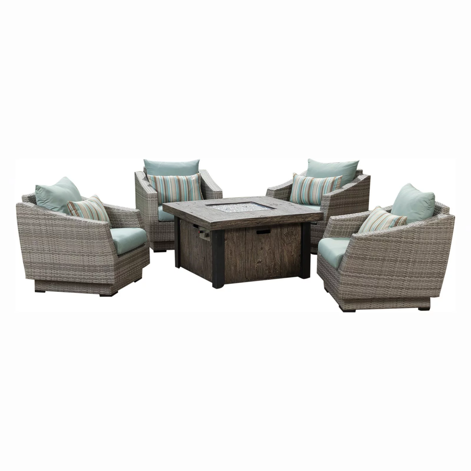 ***DISCONTINUED BY VENDOR 08 02*** Cannes 5pc Fire Chat Set - Bliss Blue by RST Brands