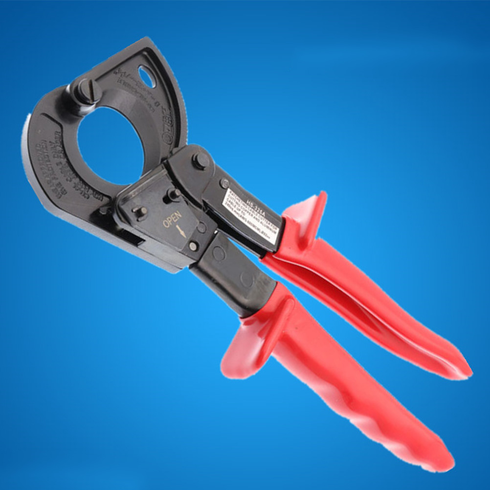 Ratchet Wire Line Cable Cutter Heavy Duty Aluminum Copper Cutting Hand Tool