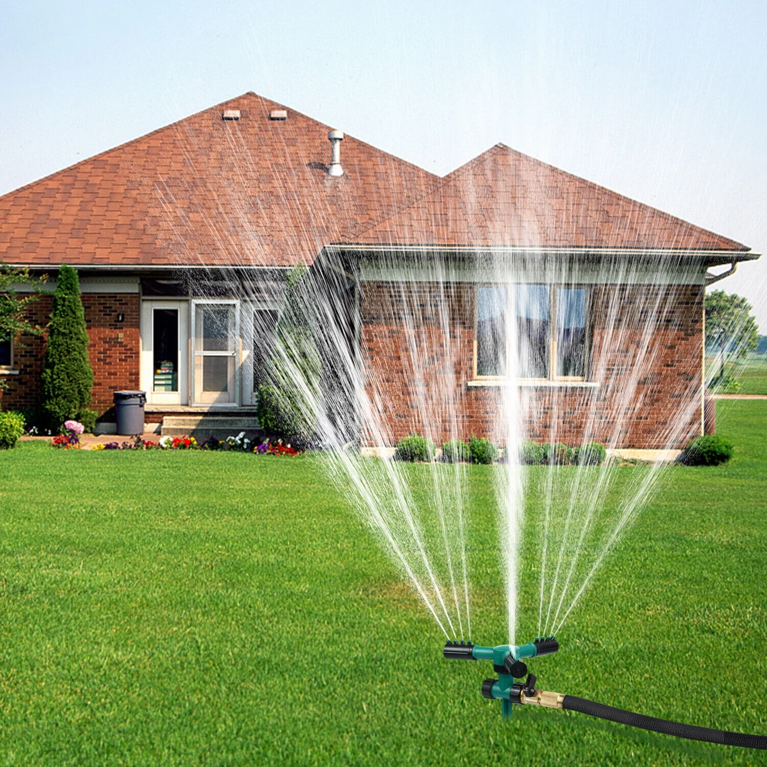 360° Rotating Lawn Water Sprinkler Watering Automatic Garden Lawn Irrigation Kit