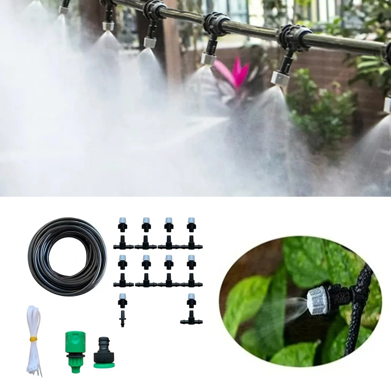 SIfdSeng New Irrigation 10M Sprinkler Sprinkler System Garden Agricultural Moisturizing and Dedusting Sprayer System for Outdoor Yard Garden 4th of July Outdoor Decorations for Party