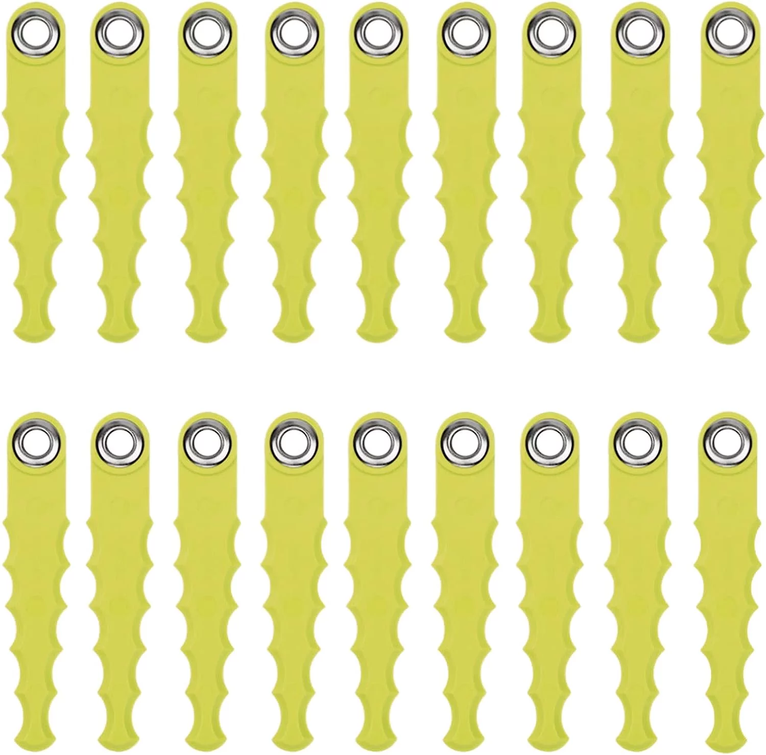 WRYOUTH WA0010 Trimmer Replacement Blades Compatible with Worx WG180,WG175,WG180,WG170,WG166,WG165,WG163,WG157,WG156,WG155 18 Pack Yellow
