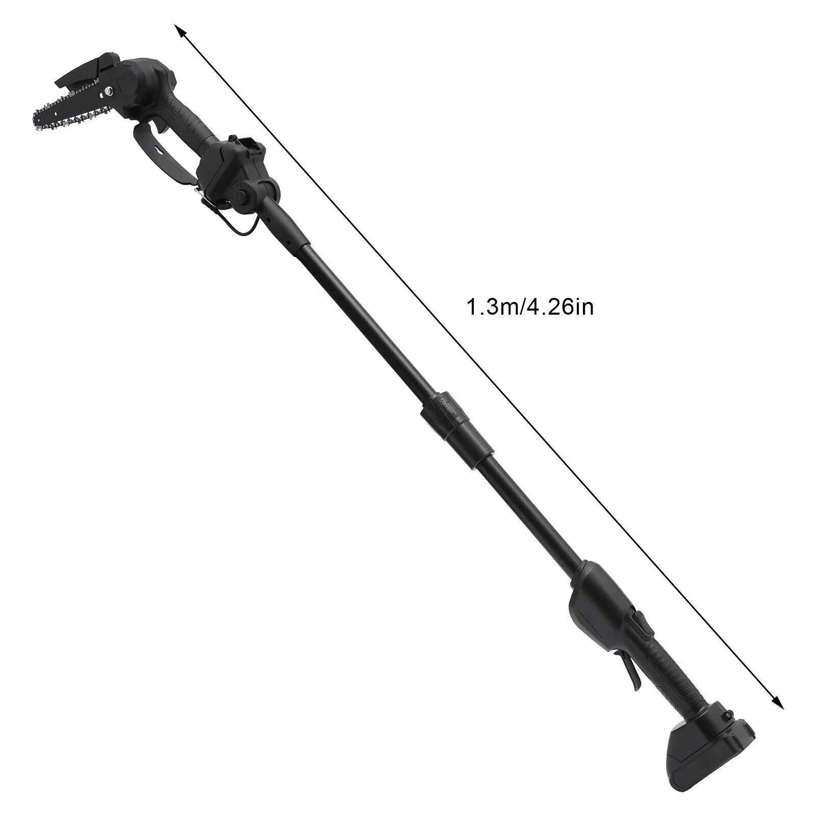 Electric Multi-Angle Pole Chain Saw Trimmer Chainsaw Pruner W/ Battery & Charger