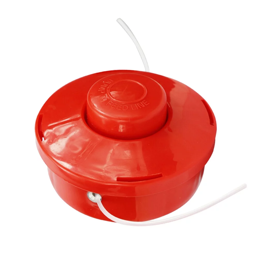 Guichaokj Universal Garden Grass Trimmer Brush Cutter Head 2 Wires Mower Bump Cutting Trimmer Gardening Brush Cutter Head Grass Trimmer Head (Red)