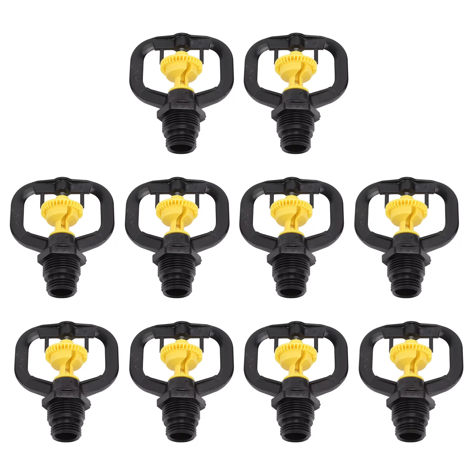 YUMILI Garden Irrigation Sprinklers - 10PCS Refraction Micro Atomizing Nozzle Rotating Sprinkler Garden Irrigation Rotating Misting Nozzle G1/2 G3/4 Male Thread