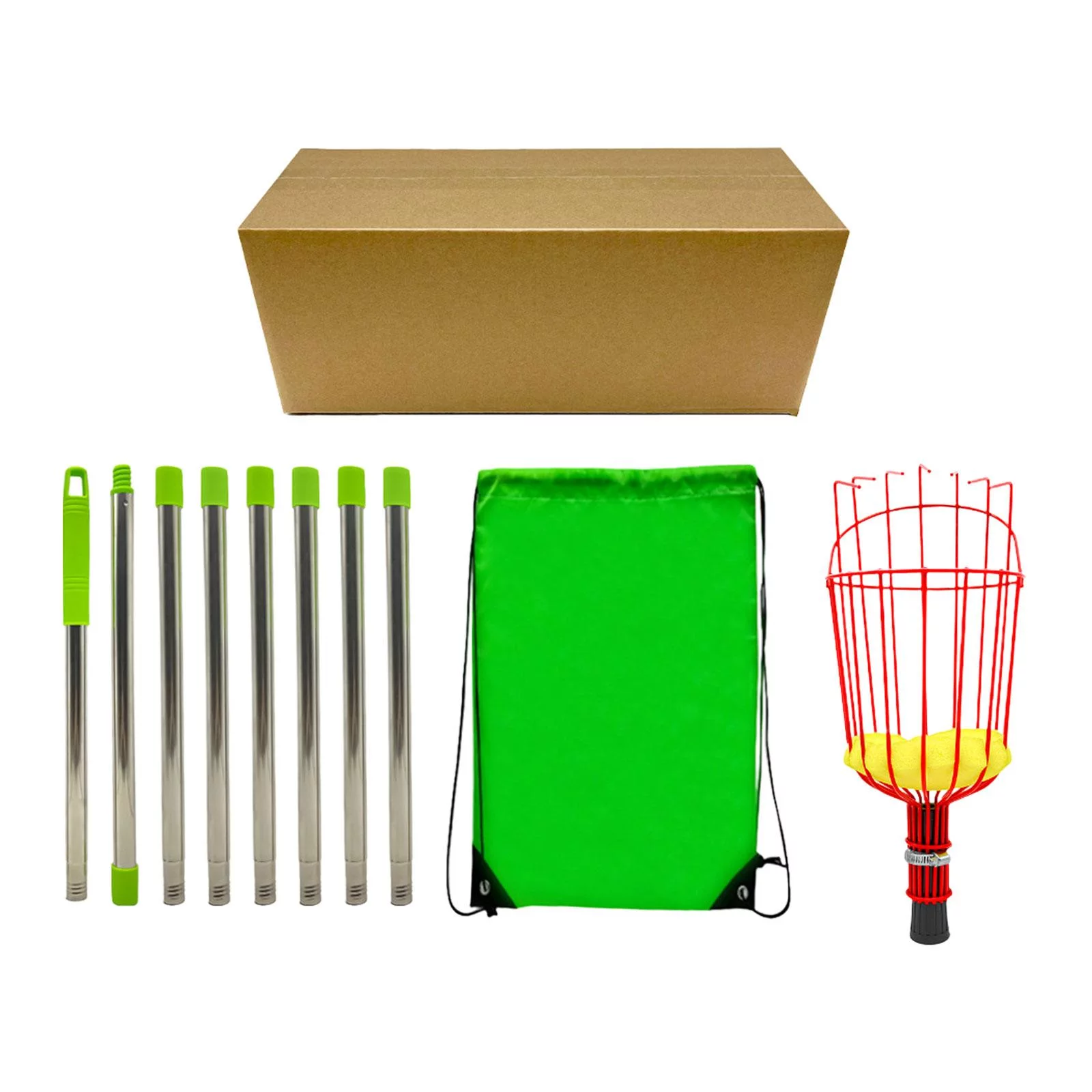 Fruit Picker Fruit Picking Equipment Portable Tree Picker Fruit Catcher Device Fruit Picking Harvester for Pear Peach Garden Cherry .2 Meter