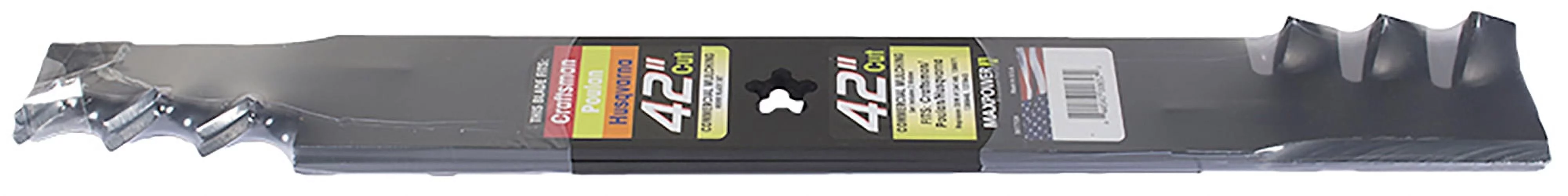 MaxPower 561713X Commercial Mulching Blade 2 BladeSet for Many 42 in. Cut Craftsman, Husqvarna, Poulan Mowers Replaces OEM #'s 134149, 138498