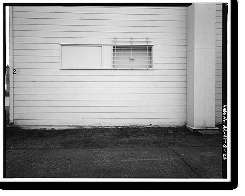 Historic Framed Print, Kodiak Naval Operating Base, Gymnasium, U.S. Coast Guard Station, Kodiak, Kodiak Island Borough, AK - 22, 17-7/8