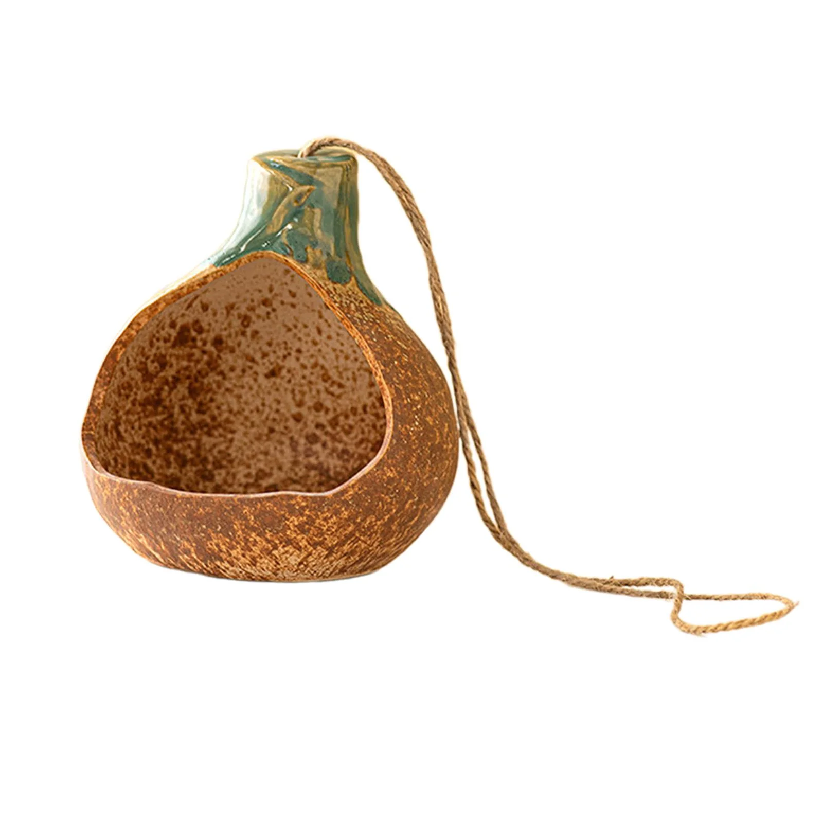 Miulika Ceramic Flower Vase Hanging Planter Yard Plant Pot Holder Hanging Plant Basket for Fence,Indoor Outdoor Plants,Lawn,Farmhouse