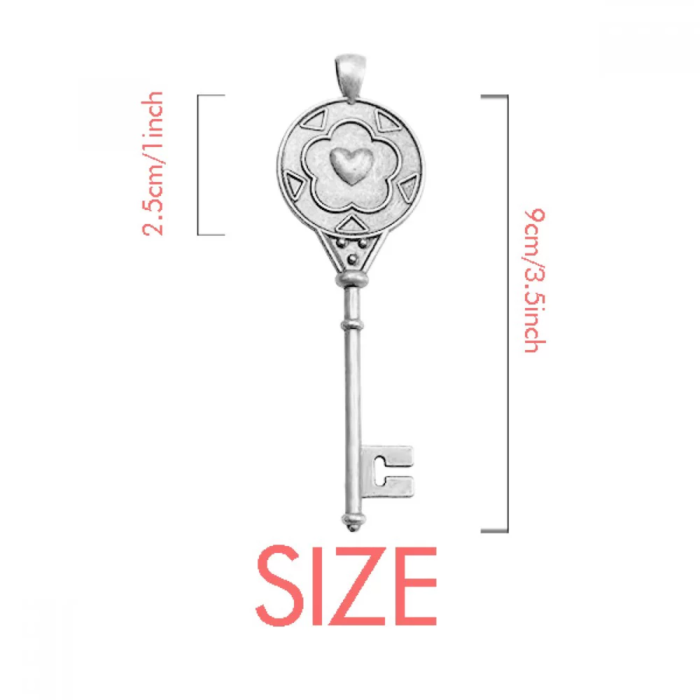 Saplings Sle Small TV Face Original Pendant Vintage Necklace Silver Key Jewelry