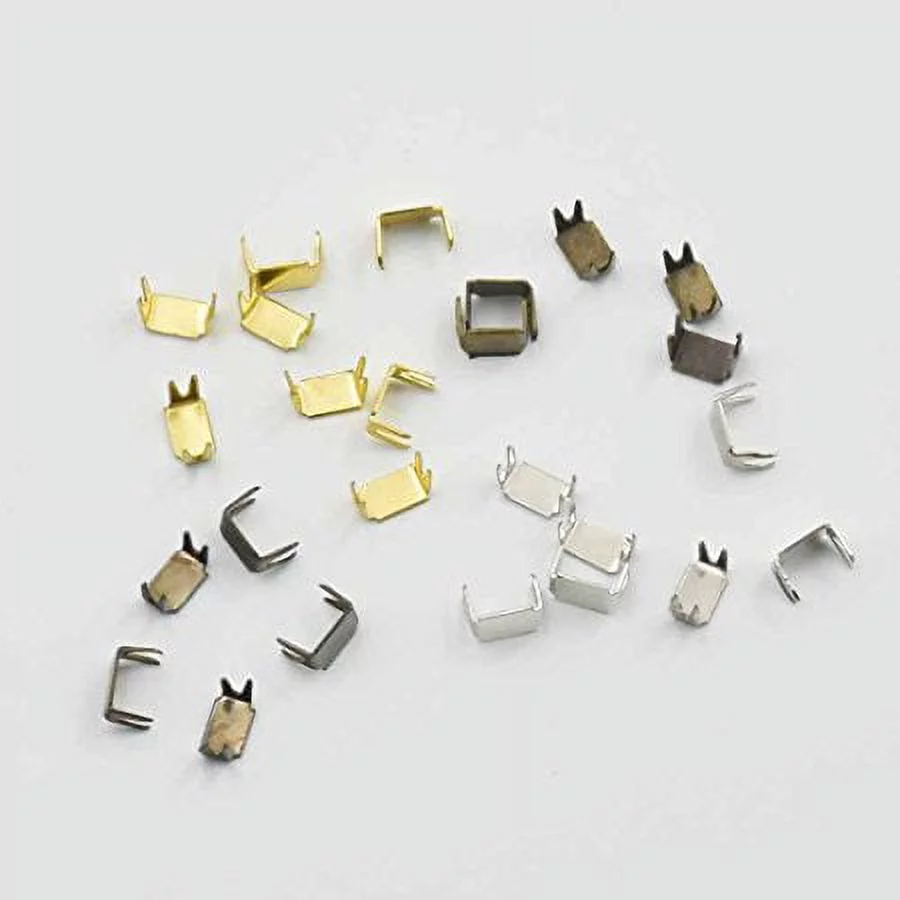 200 Pcs Zipper stopers #3 #5 for Spiral Slider Bottom Rescue Repair Set Aluminum Nickle Gold Bronze Nickle-Black Color Choice