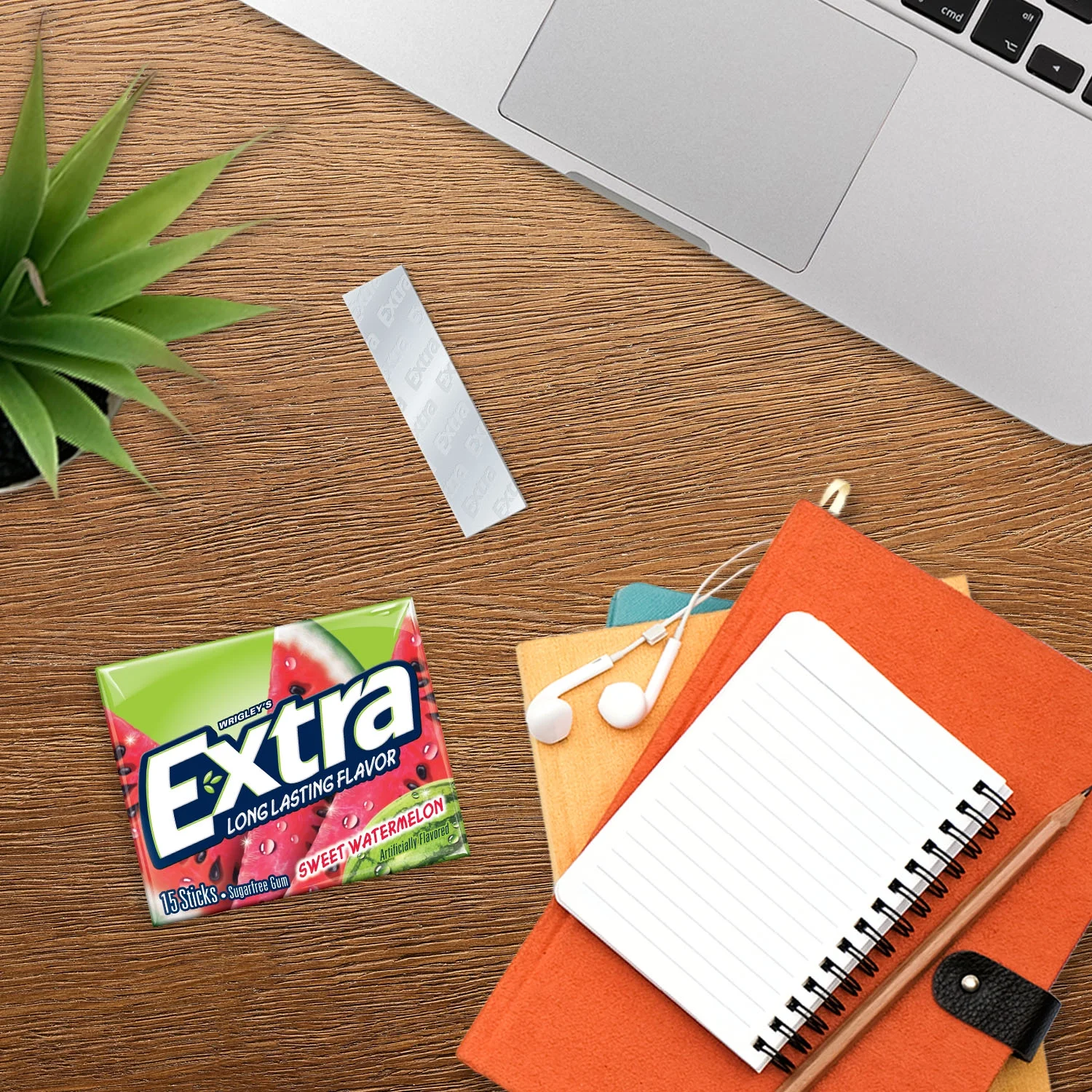 Extra Sweet Watermelon Sugar Free Bulk Chewing Gum, 15 Pc, 10 Ct