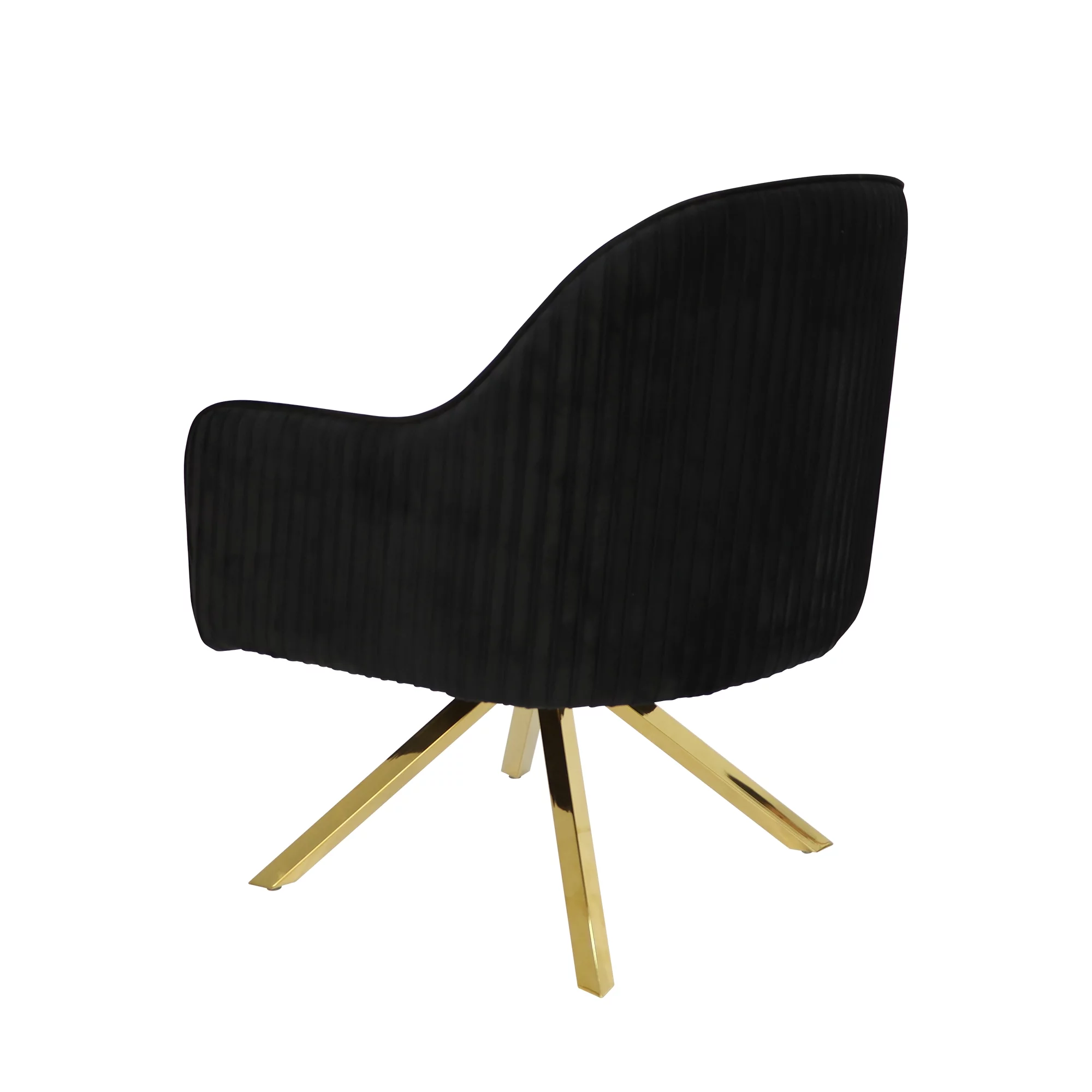 2023 Iron Gold Metal Velvet Fabric Brushed Stainless Steel Dining Chair Accent Chair