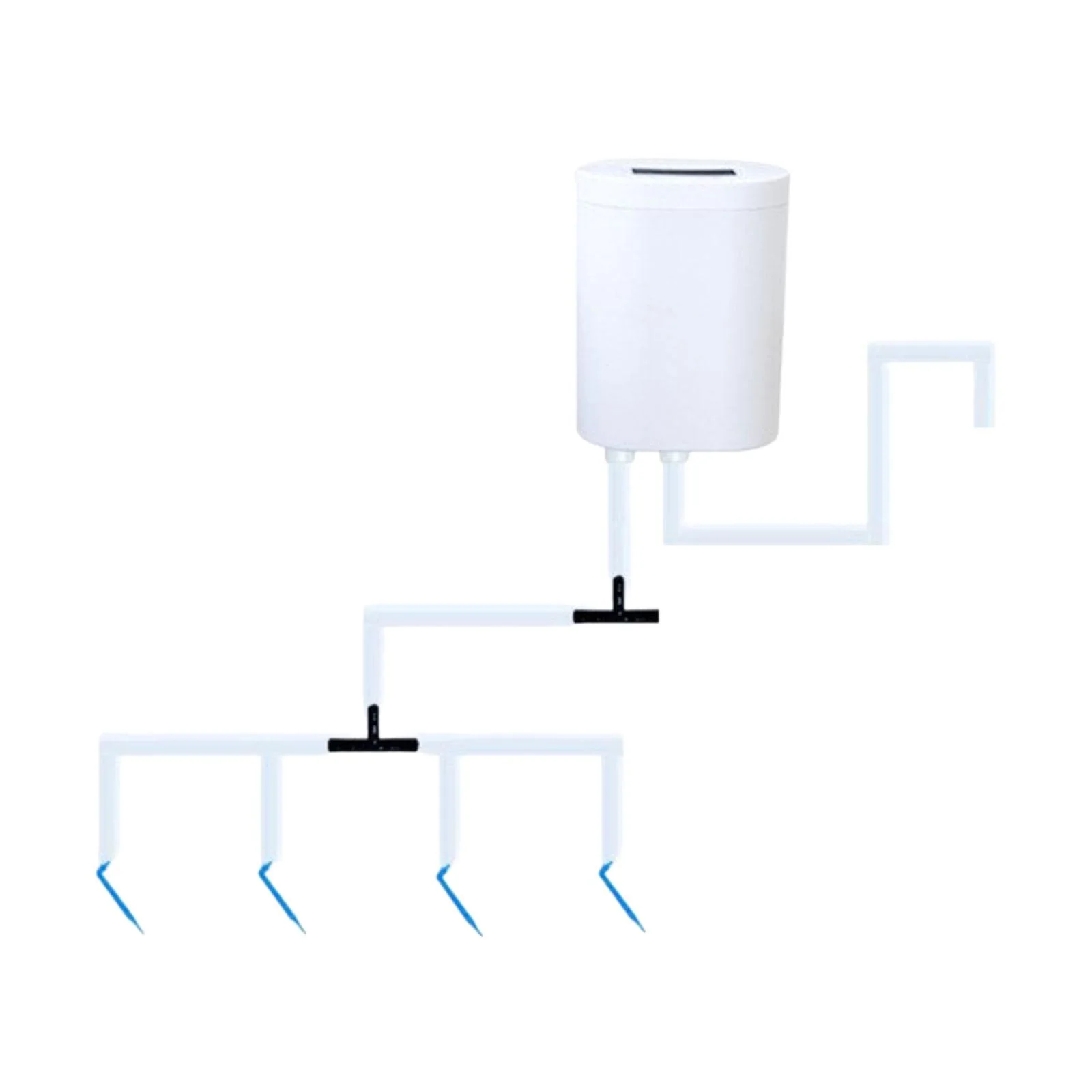 figatia Automatic Drip Irrigation Set Indoor Irrigation System,for Potted Plants Electronic Watering Pump Device for Vacation,Garden B