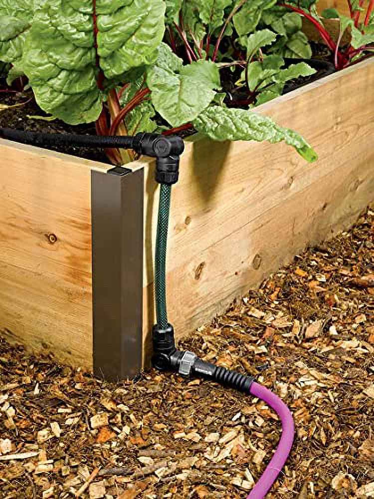 Gardeners   Snip-N-Drip Irrigation Kit | Outdoor Raised Garden Bed Sprinklers For Yard Garden Soaker System | Convenient Self Watering Drip Sprinkler Set For Single Planter Box