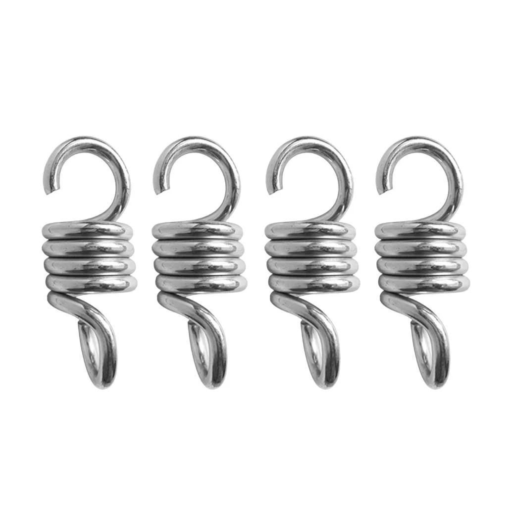 4 Pack Heavy Duty Coil Shaped Hammock Springs for Porch Swings and Hanging s - 700lbs / 317kg Capacity