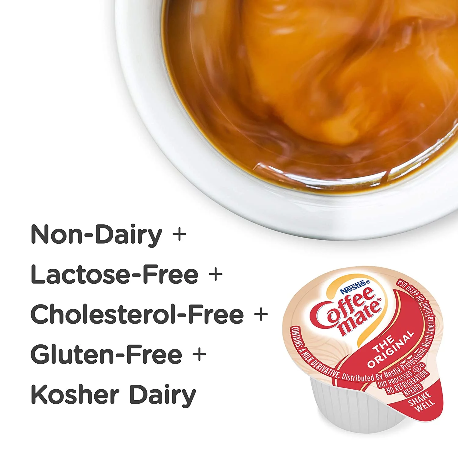 New Coffee-mate Liquid Coffee Creamer Mini Cups, 0.375-oz., 360 Mini Cups , Each