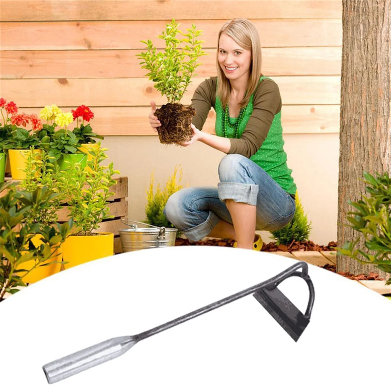 Bnnlsa Trim Tool Multifunctional Vegetable Gardening Artifact Hoe Household and Flower Weeding Patio & Garden