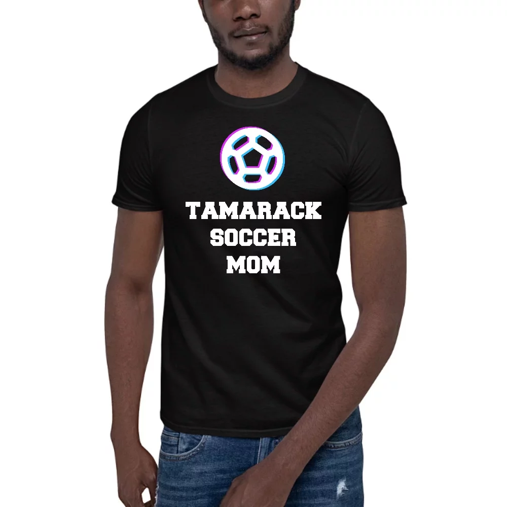 3XL Tri Icon Tamarack Soccer Mom Short Sleeve Cotton T-Shirt By Undefined Gifts