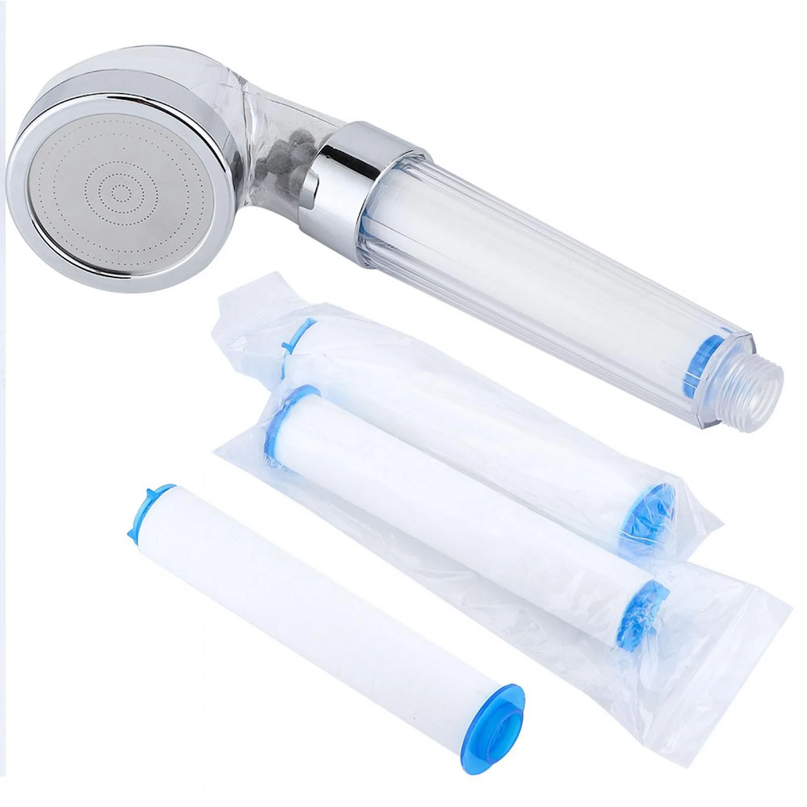 Hand Shower Negative Ions Pressurized Handheld Shower Head Bathroom Showering Bathing Sprinkler (#1)