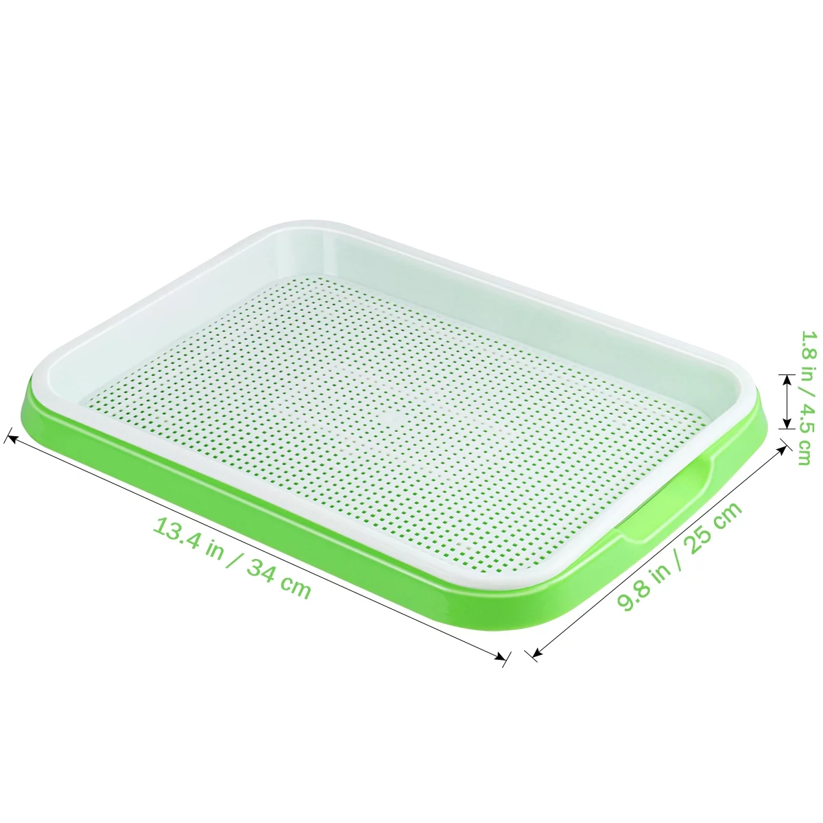 Sprouter Tray Soil-Free Food Grade Plastic Wheatgrass Mung Bean Sprouting Growing Tray