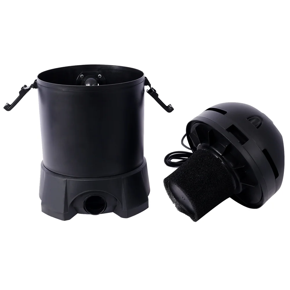 Yone jx je Garden Pond Vacuum Cleaner,cleansweep with 14ft intake suction hose, 4 Extension Tubes, 3 Vacuum Nozzles, a 6.5 Foot Output Hose, and a Debris Collection Bag,Black