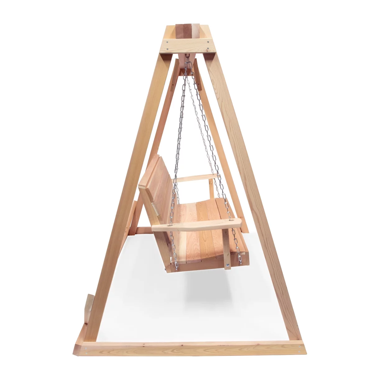 All Things Cedar 8-ft A-Frame Swing Set