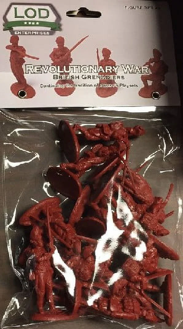 1/32 British Grenadiers Playset (16) (Bagged) (LOD Enterprises)