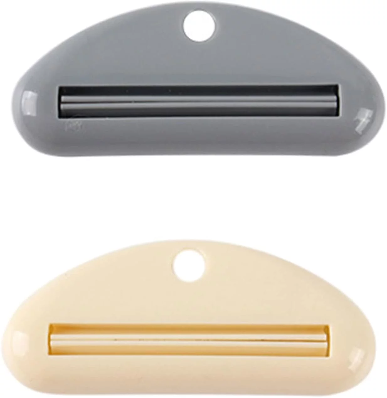 Set of 2 Tube Squeezer Tube Press Set Plastic Tube Empty Tube Extractor, Toothpaste Tube Extractor for All Tubes (A)