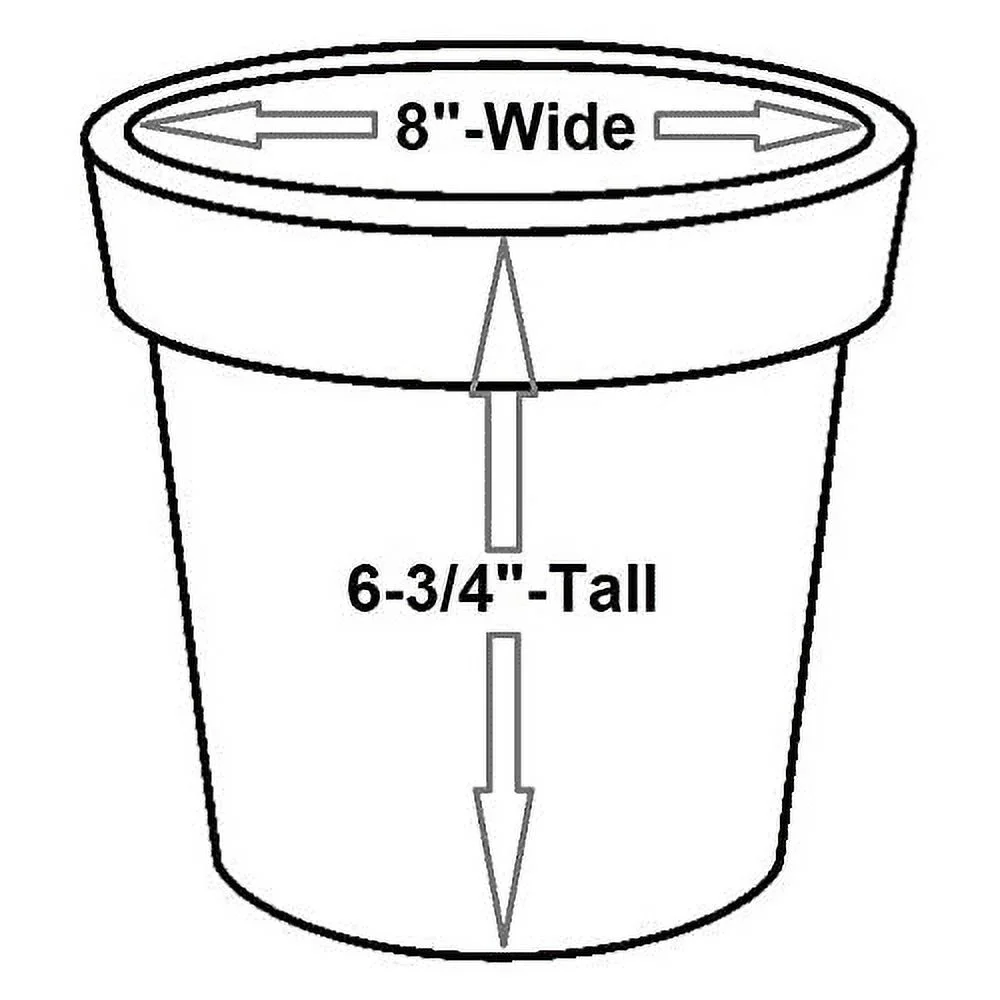 Robert Allen MPT02010 Laurel Series Metal Planter Flower Pots, 8