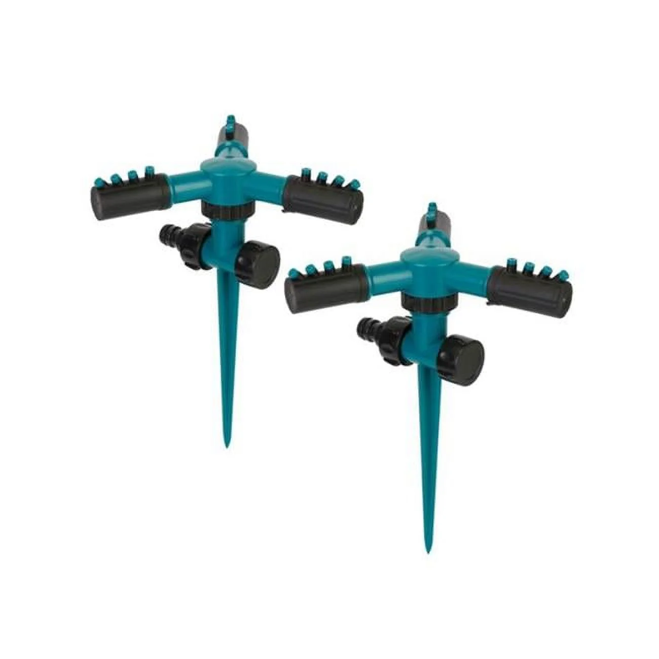 Fresh Fab Finds  360 deg Rotatable Lawn Garden Sprinkler Sprayer Adjustable Sprinkler with up to 3000 Sq.ft. Lawn Irrigation System - Pack of 2