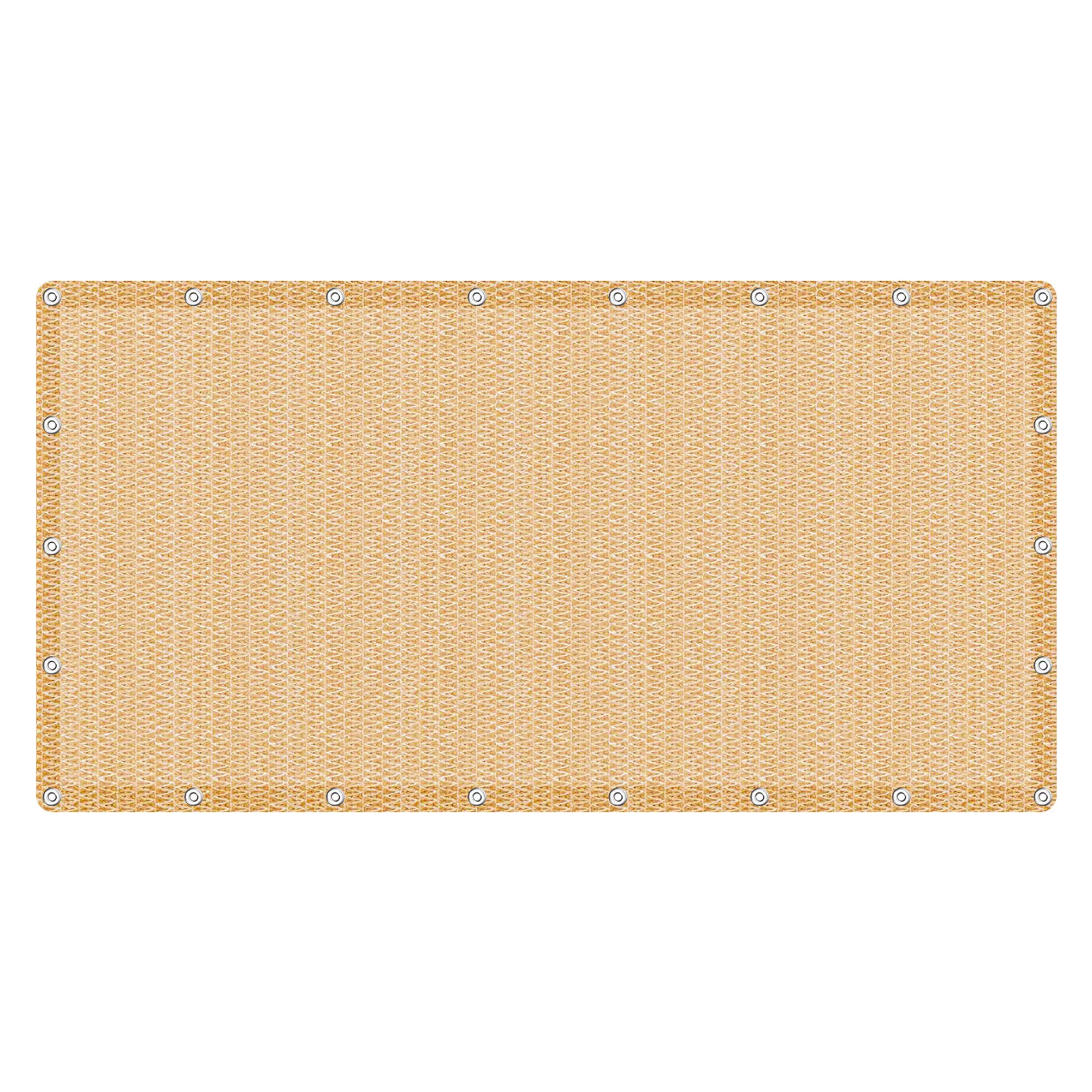 6'x10'Beige Shading Net, Thickened Courtyard Balcony Sunshade Greenhouse Agricultural Shading Net Great Gifts for Less