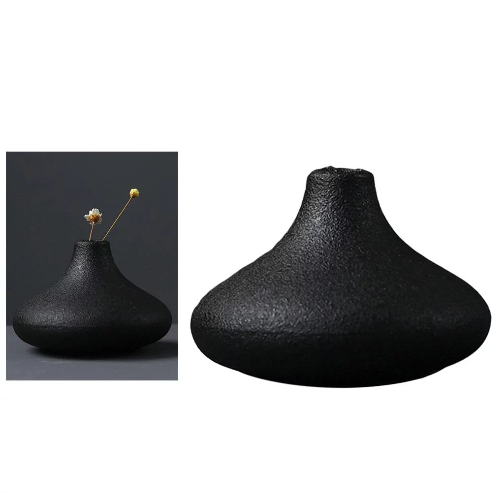2x Minimalist Ceramic Flower Pot Sculpture Centerpiece