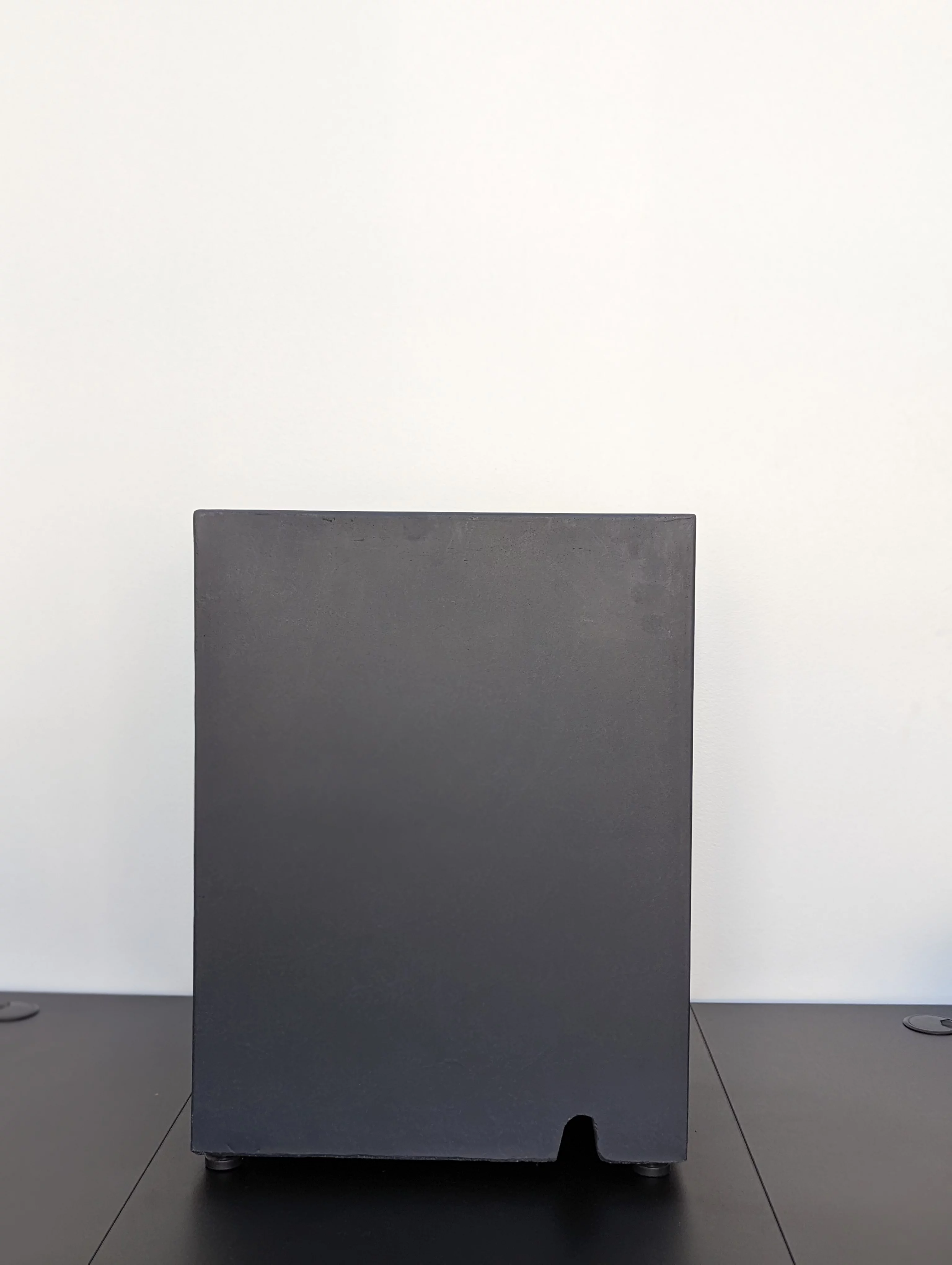 AMS Fireplace Concrete Propane Tank Cover - Dark Gray