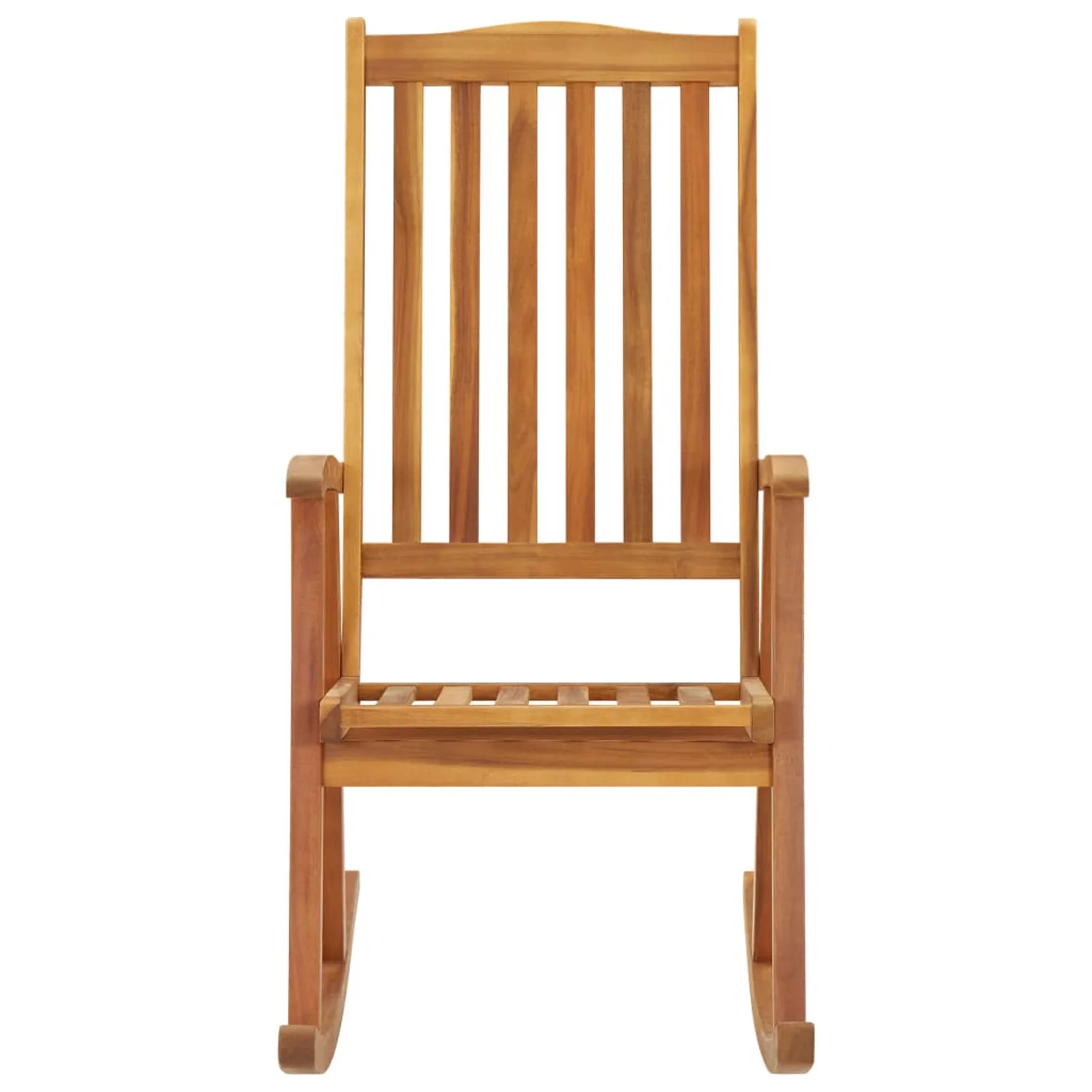 Suzicca Rocking Chair with Cushions Solid Acacia Wood