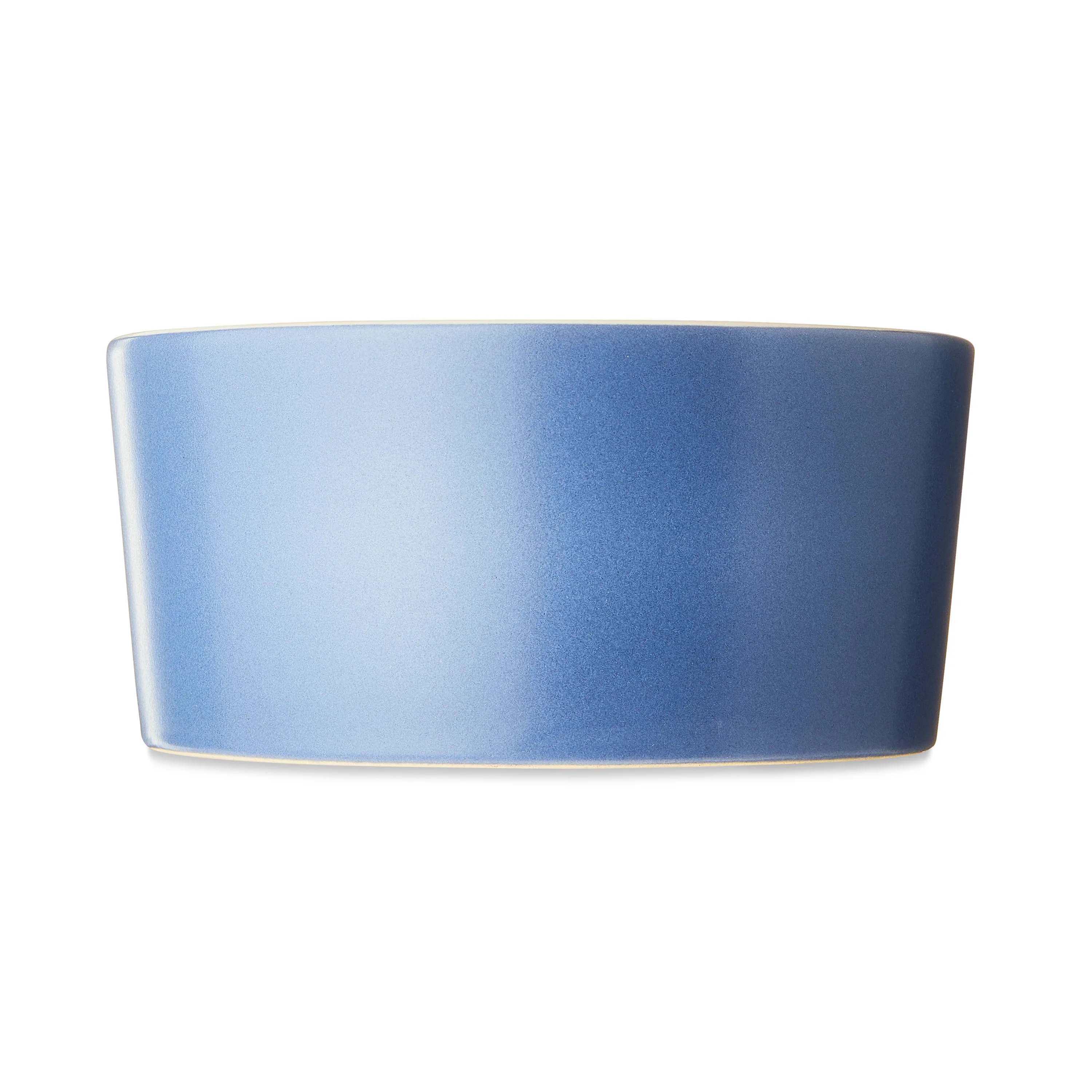 Vibrant Life Medium Two Tone Ceramic Pet Bowl, Blue and Beige, Dog