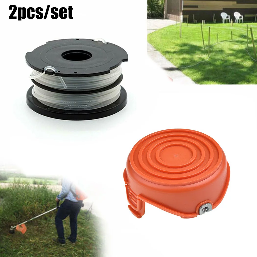For Black & Decker Spare String Trimmer Strimmer Cover Cap + Spool and Line