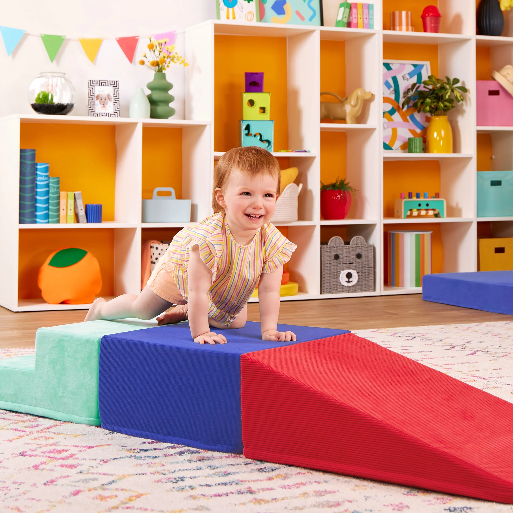 Battat Squishy Stack Climbers 3 Foam Play Shapes, Toddler and Preschool Toys