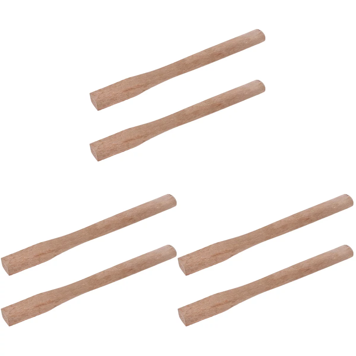 NUOLUX 6 Pcs  Axe Handle Replacement Wooden Axe Handle Grip Practical Axe Wood Handle Axe Supplies
