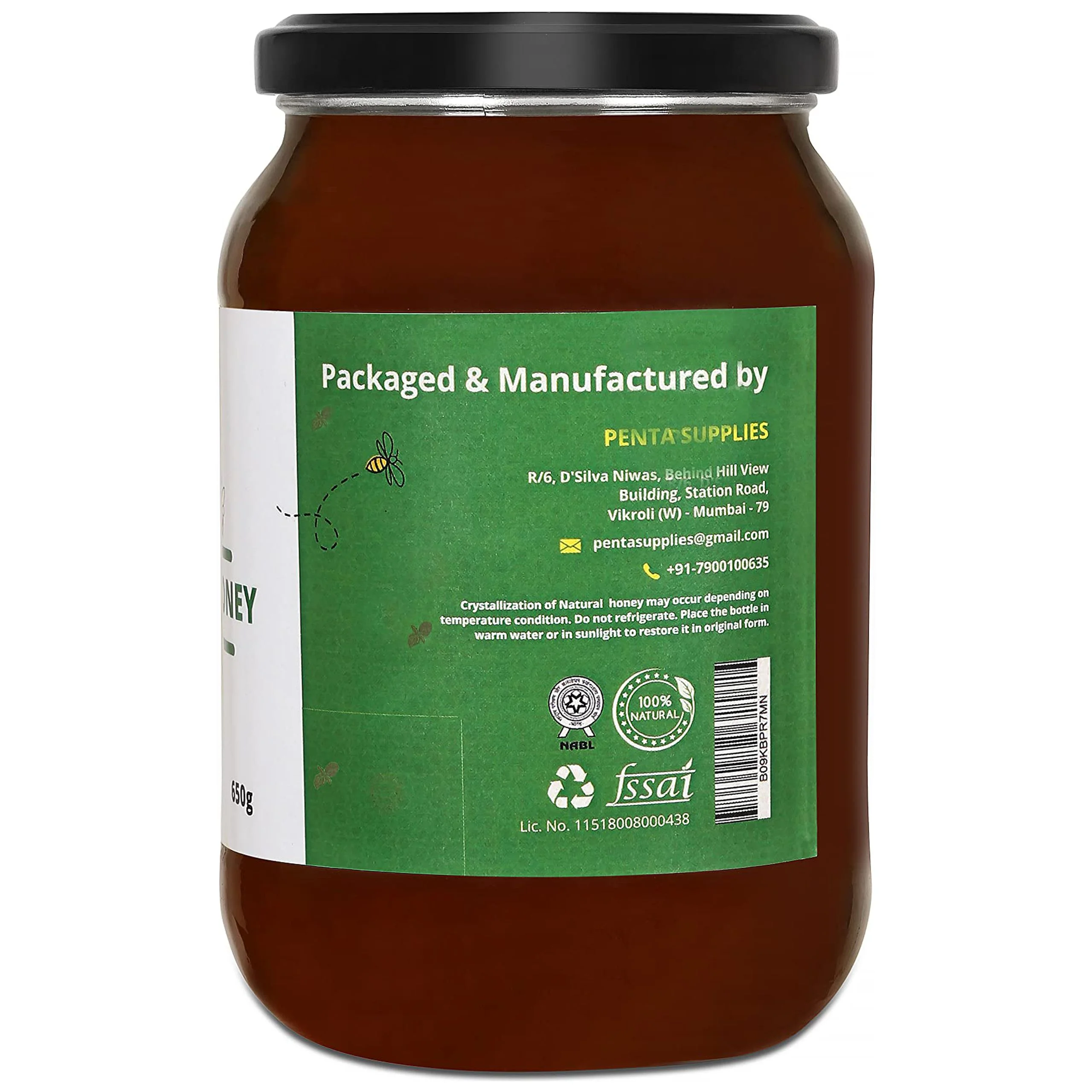 Emazing Gourmet 100% Pure Raw Tulsi Honey 650Gm