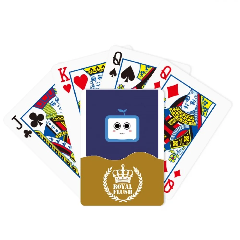 Saplings Cute Small TV Face Original Royal Flush Poker Playing Card Game