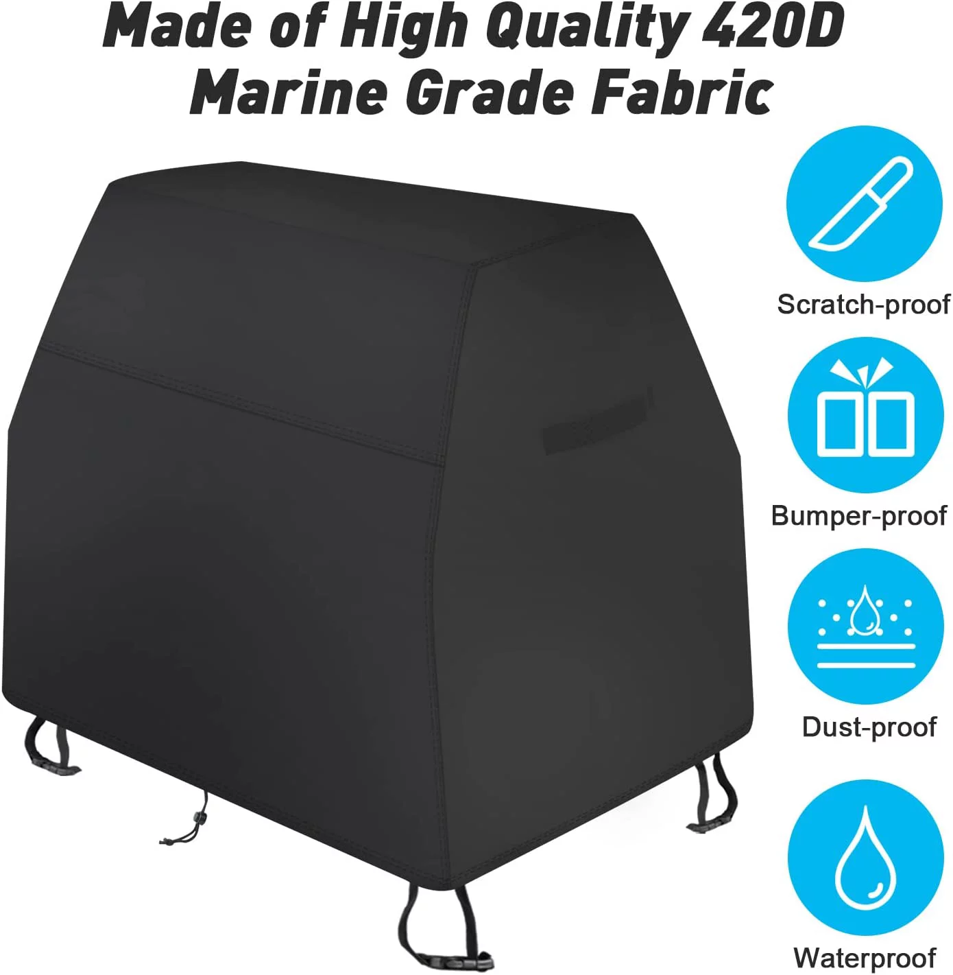 Kids Water Table Cover Compatible with Step/2 Rain Showers Splash Pond Water Table, Weatherpoof UV Protection with Windproof Buckle, Drawstring & Cover Storage Bag - Cover only