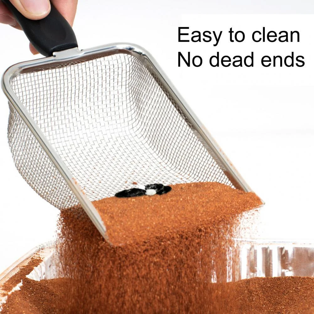 Small Holes Cat Litter Scooper Hanging Hole Beach Shovel Pet Cat Litter Tray Cleaning Supplies Sand Scoop