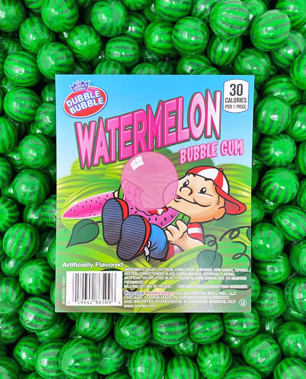 SweetGourmet Watermelon Gum Balls | 1 inch Dubble Bubble | 5 Pounds