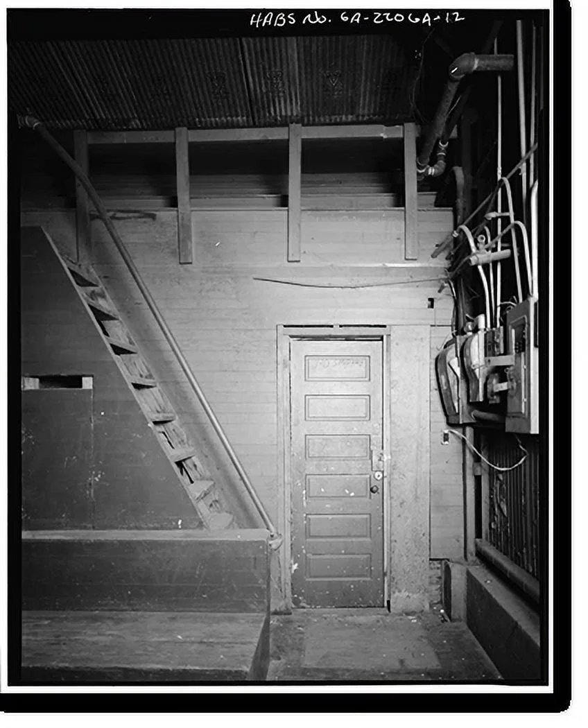 Historic Framed Print, Plains School, Gymnasium, Bond Street (opposite Paschal Street), Plains, Sumter County, GA - 12, 17-7/8