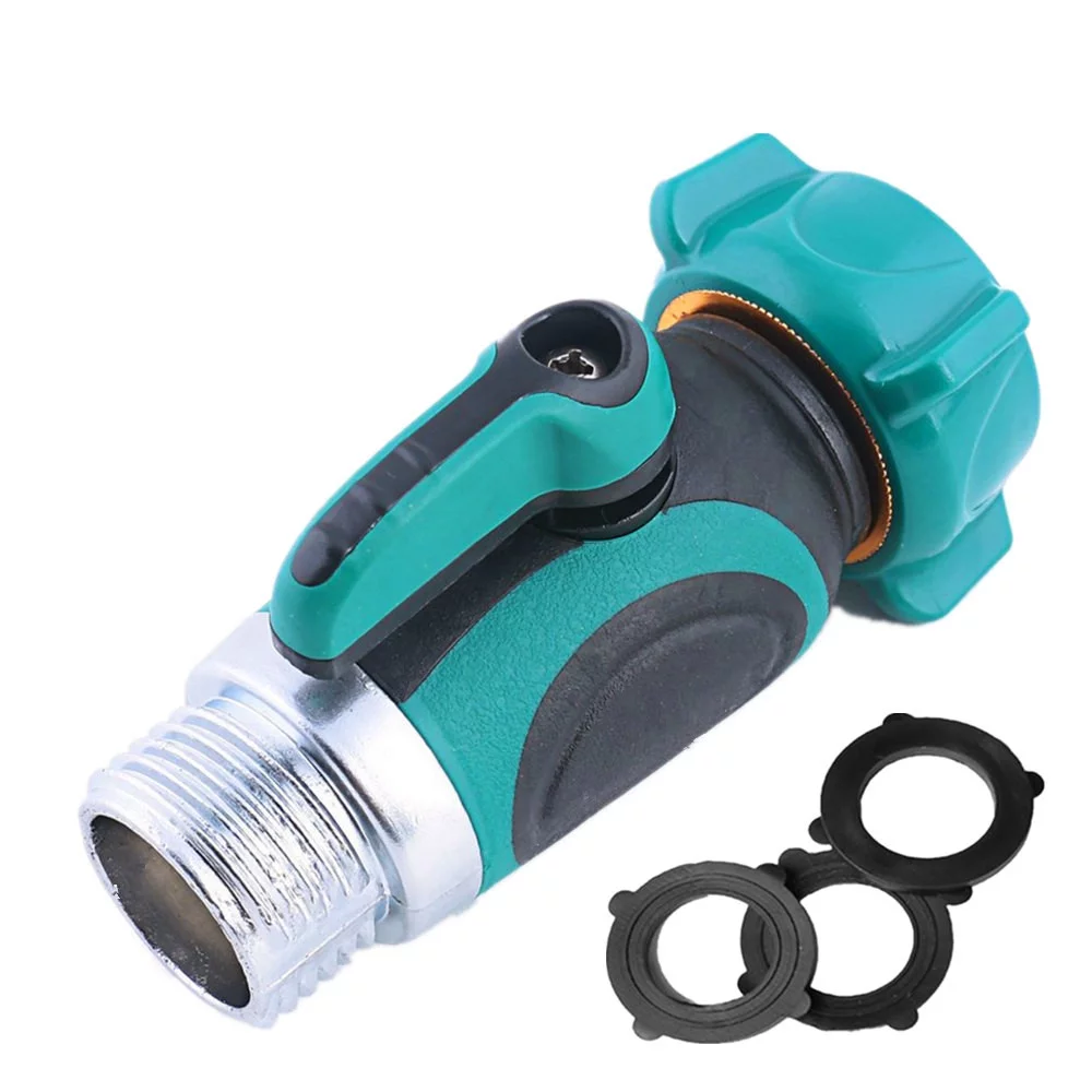 GuLuBin Sprinkler Doubler Garden Hose to Shut Off Valve Connect Outside Spigot Friendly Faucet Extension
